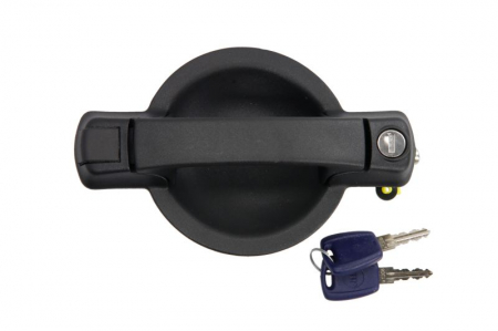 Maner usa - Maner usa culisanta dreapta, exterior, cu cheie, negru FIAT DOBLO 2005-2010