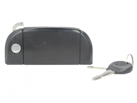 Maner usa - Maner usa fata dreapta exterior, cu chei, cu incuietoare, negru VW TRANSPORTER IV intre 1990-2003