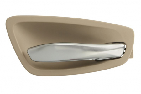 Maner usa - Maner usa fata/spate dreapta interior, bej/crom, BMW Seria 1 intre 2007-2014