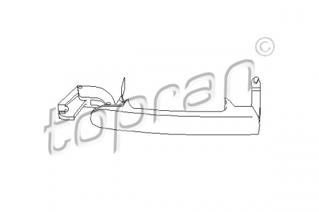 Maner usa Fata/Spate Dreapta/Stanga (extern, negru) potrivit AUDI A2; SEAT AROSA, CORDOBA, IBIZA III, TOLEDO II; VW BORA, BORA I, GOLF IV, LUPO I, POLO, POLO IV 1.0-3.2 05.97-12.13 [1]