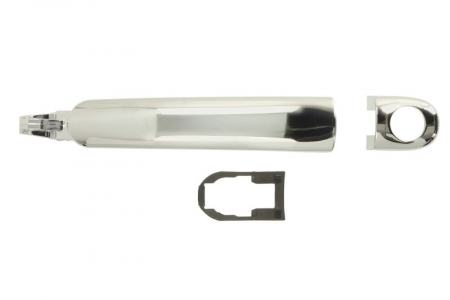 Maner usa - Maner usa Fata Stanga exterior, cu locas incuietoare, crom potrivit SEAT ALHAMBRA, ALTEA, ALTEA XL, AROSA, CORDOBA, IBIZA III, IBIZA IV, IBIZA IV SC, IBIZA IV ST, LEON 1.0-4.0 dupa 1994