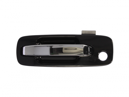 Maner usa - Maner usa fata stanga exterior, cu locas incuietoare negru/crom/grunduit NISSAN X-TRAIL intre 2001-2007