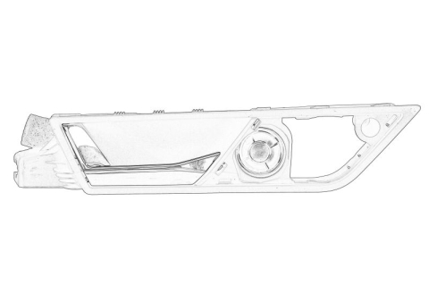 Piese Auto - Maner usa Fata Stanga (interior, cromat) potrivit SKODA FABIA III 1.0-1.6 08.14-12.22