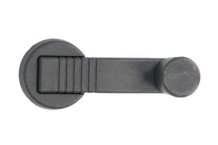 Macara geam - Manivela geam Dreapta/Stanga (gri) potrivit RENAULT 19 I, 19 I CHAMADE, 19 II, 19 II CHAMADE, 19 II/HATCHBACK, 21, RAPID/MINIVAN 07.85-08.98