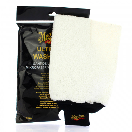 Chimice si Intretinere - Manusa pentru spalare auto Meguiar's, microfibra, Ultimate Wash Mitt EU