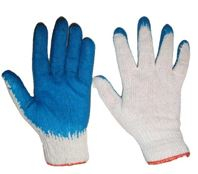 Echipamente - Manusi de protectie WAMPIRKI, bumbac / cauciuc, marime: L/XL, 10 perechi, culoare: albastru/rosu, durabilitate: EN ISO 21420:2020, cum se foloseste: reutilizabil