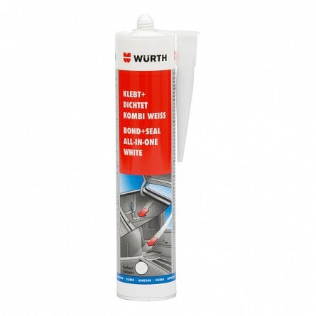 Solutii tehnice - Mastic lipire/etans pulverizabil alb 310ml Wurth