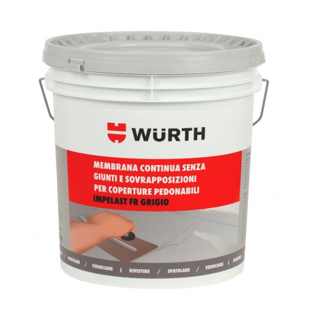 Solutii tehnice - Membrana lichida hidroizolanta elastica ranforsata (gri) 20 kg IMPELAST FR - Wurth