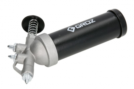 Echipamente pentru atelier - Mini pistol ungere PROFITOOL 85g, destinat lubrifierii și ungerii unelte pneumatice (presiunea de împingere 69 bar), 3 vârfuri incluse 0,7/1,0/1,4 mm