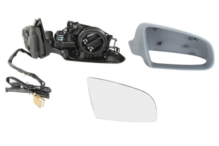 Oglinzi auto - Oglinda dreapta electrica, asferic, incalzita, grunduita AUDI A4 intre 2004-2008