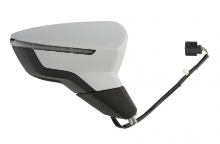 Oglinda dreapta electrica crom, grunduita SEAT LEON, LEON SC, LEON ST dupa 2012 [2]