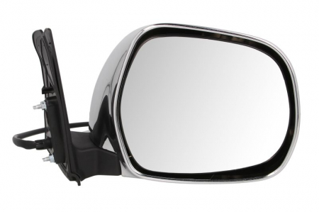 Oglinzi auto - Oglinda dreapta electrica crom, pliabila electric TOYOTA LAND CRUISER PRADO intre 2002-2009