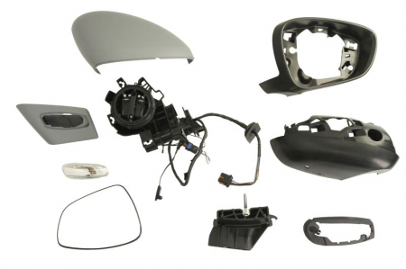 Oglinzi auto - Oglinda dreapta electrica incalzita, albastra, grunduita, cu senzor temperatura CITROEN C5 III dupa 2008