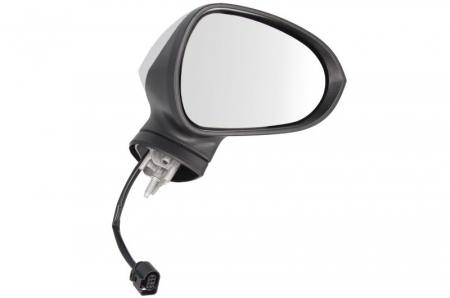 Oglinzi auto - Oglinda dreapta electrica incalzita, crom, SEAT LEON 1P intre 2009-2012