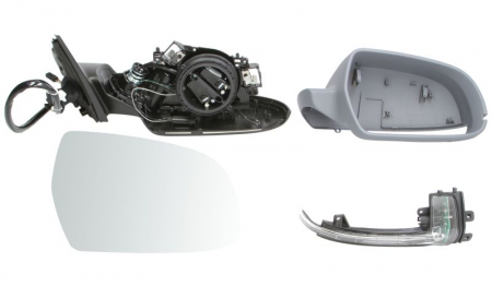 Oglinzi auto - Oglinda dreapta electrica incalzita, grunduita AUDI A4 intre 2011-2016