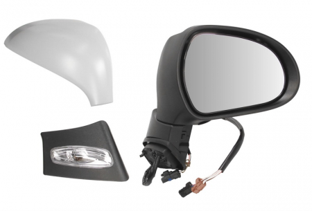 Oglinzi auto - Oglinda dreapta electrica incalzita, grunduita, cu senzor temperatura PEUGEOT 207 intre 2006-2009