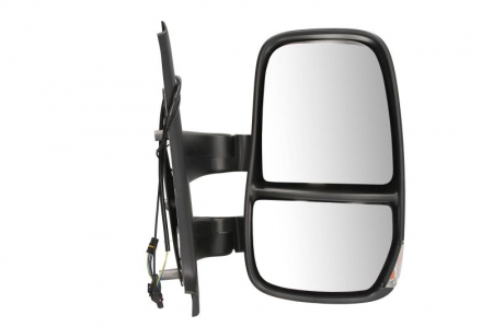 Oglinzi auto - Oglinda dreapta manuala crom, scurt IVECO DAILY intre 2006-2011