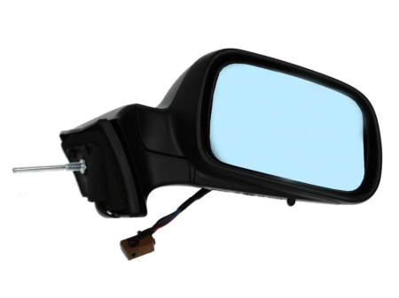 Oglinzi auto - Oglinda dreapta PEUGEOT 407 intre 2004-2010 electrica, incalzita, convex, albastru, cu carcasa,cu senzor temperatura