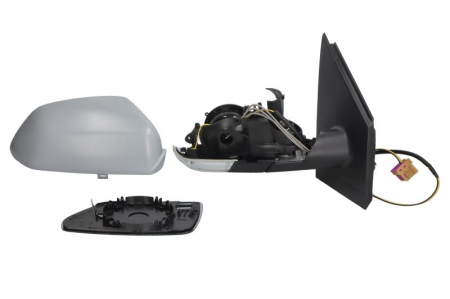 Oglinda dreapta VW POLO intre 2005-2009 manuala, convex, cu carcasa, cu semnalizare [2]