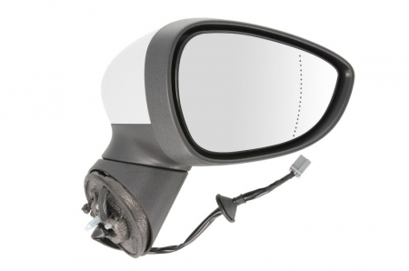 Oglinzi auto - Oglinda laterala Dreapta electric, asferice, crom, potrivit FORD B-MAX