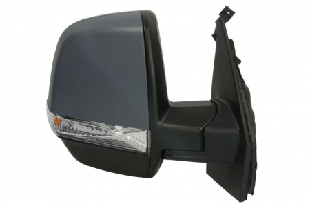 Oglinzi auto - Oglinda laterala Dreapta electric, incalzita, crom, cu senzor de temperatura potrivit FIAT DOBLO, DOBLO CARGO; OPEL COMBO TOUR, COMBO/MINIVAN