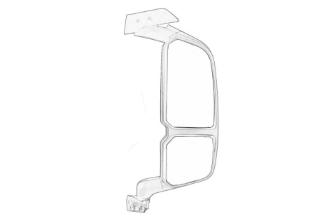 Piese Auto - Oglinda laterala Dreapta, incalzita, electric 300 potrivit IVECO S-WAY, X-WAY 07.19-