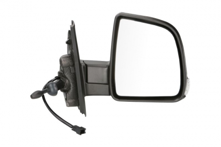 Oglinzi auto - Oglinda laterala Dreapta mecanic, crom, cu senzor de temperatura potrivit OPEL COMBO TOUR, COMBO/MINIVAN