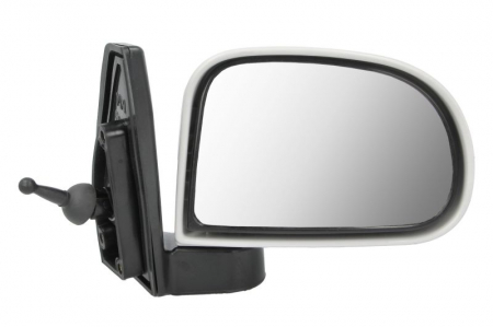 Oglinzi auto - Oglinda laterala Dreapta mecanic, crom, potrivit HYUNDAI ATOS 