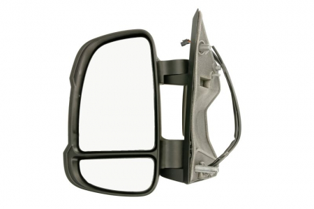 Oglinzi auto - Oglinda laterala Stanga (electric, convexa, incalzita, crom, cu senzor de temperatura) potrivit CITROEN JUMPER I, JUMPER II; FIAT DUCATO; PEUGEOT BOXER