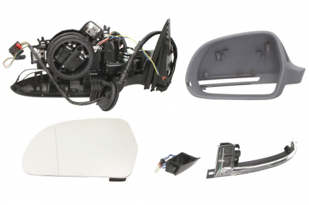 Caroserie - Oglinda laterala Stanga electrica, asferice, incalzita, potrivit AUDI A6 ALLROAD C6, A6 ALLROAD C7, A6 C6 