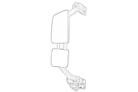 Piese Auto - Oglinda laterala Stanga, incalzita, electric, lungime: 1015,5mm, latime: 399mm (nici o locuinta) potrivit VOLVO FH II 01.12-