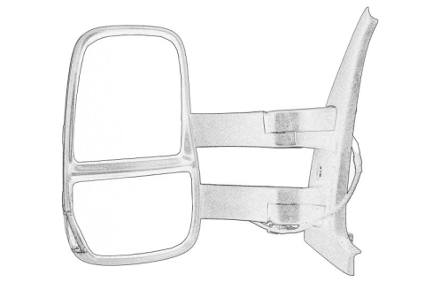 Oglinzi auto - Oglinda laterala Stanga, lung potrivit IVECO potrivit IVECO DAILY IV 05.06-08.11