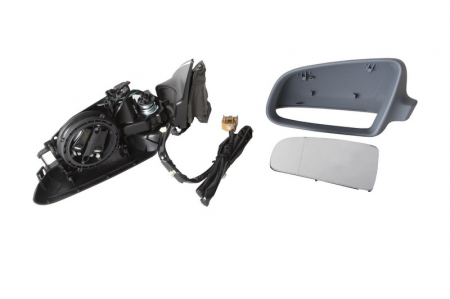 Oglinzi auto - Oglinda stanga asferic, incalzita, crom, grunduita AUDI A4 intre 2000-2008