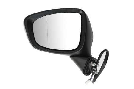 Oglinzi auto - Oglinda stanga electrica, asferic, incalzita, crom, grunduita, pliabila electric MAZDA CX-5 dupa 2011