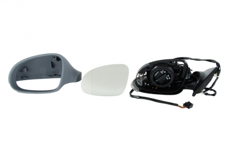 Oglinzi auto - Oglinda stanga electrica, asferic, incalzita, grunduita VW PASSAT intre 2005-2010