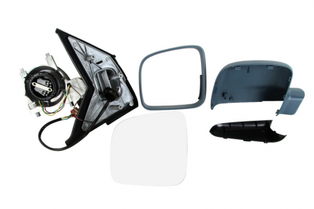 Oglinzi auto - Oglinda stanga electrica, asferic, incalzita, grunduita VW TRANSPORTER intre 2003-2009