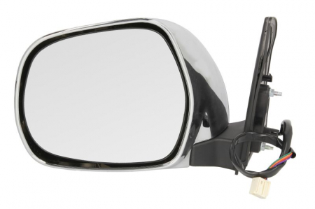 Oglinzi auto - Oglinda stanga electrica crom, pliabila electric TOYOTA LAND CRUISER PRADO intre 2002-2009
