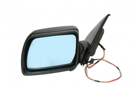 Oglinzi auto - Oglinda stanga electrica cu memorie, asferica, incalzita, albastru, BMW X5 E53 intre 2000-2006