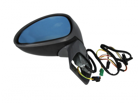 Oglinzi auto - Oglinda stanga electrica incalzita, albastra, grunduita CITROEN C4 intre 2004-2010