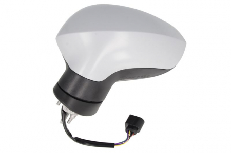 Oglinda stanga electrica incalzita, crom, grunduita, pliabila electric SEAT LEON intre 2009-2012 [1]