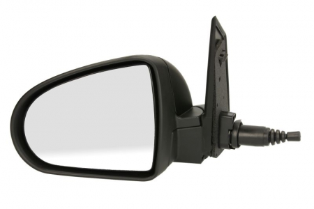 Oglinzi auto - Oglinda stanga mecanica asferic, crom, grunduita MITSUBISHI COLT intre 2004-2012