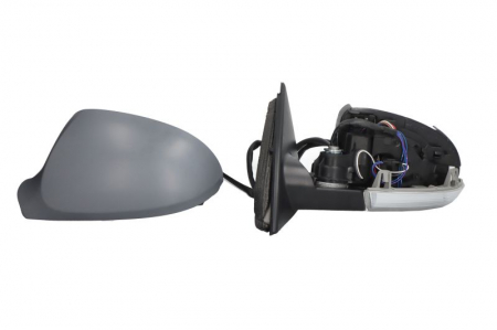 Oglinda stanga VW PASSAT B6 intre 2005-2010 electrica, incalzita, asferica, cu carcasa, cu semnalizare, pliabila electric, cu lumina exterioara, cu 9 pini [2]