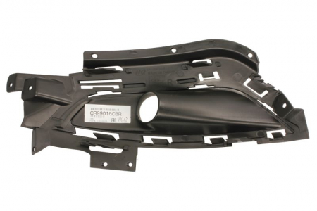 Ornament bara fata partea dreapta cu locas lumini zi negru mat plastic potrivit Chyrsler 200 2014-2016 [1]