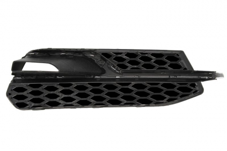 Ornament bara Fata Stanga (inchis, S-LINE, cu gauri pentru lampa de ceata, plastic, crom/negru) potrivit AUDI A3 06.08- 04.12-06.16 [1]