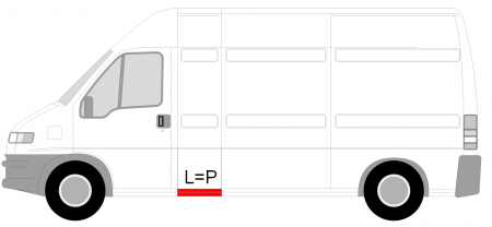 Panou lateral stanga/dreapta varianta lunga partea inferioara, lungime 15cm, lungime 50cm CITROEN JUMPER; FIAT DUCATO; PEUGEOT BOXER intre 1994-2006 [2]
