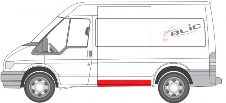 Panou lateral stanga scurt model, partea inferioara, lungime 18cm FORD TRANSIT intre 2000-2014 [1]