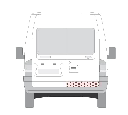 Panou pentru reparatie Usa spate dreapta duct FORD TRANSIT intre 2000-2013 [1]