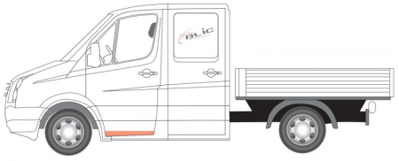 Panou reparatie usa Fata Dreapta/Stanga cabina dubla potrivit MERCEDES SPRINTER 3,5-T B906, SPRINTER 3-T B906, SPRINTER 3-T B910, SPRINTER 4,6-T B906 2006-2018 [1]