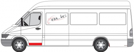 Panou reparatie usa Fata Stanga (strat, partea inferioara, inaltime 200mm) potrivit MERCEDES SPRINTER 2-T (B901, B902), SPRINTER 3-T (B903), SPRINTER 4-T (B904) 02.95-05.06 [1]