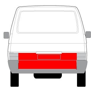 Panou reparatie usa partea spate inferioara VW TRANSPORTER intre 1990-2003 [1]